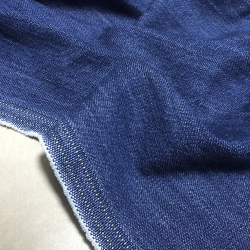 金佳牛仔布料水洗靛蓝色微弹微厚春秋软意大利土耳其日本高端进口