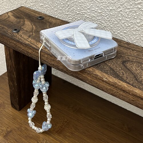 imd泼墨磁吸蝴蝶结支架适用荣耀magicvflip/华为purax/小米mixflip/三星zflip6折叠手机壳