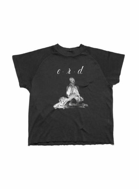 ERD忧郁的富二代24ss蒙面女孩短袖坎肩T恤男女款美式高街复古休闲