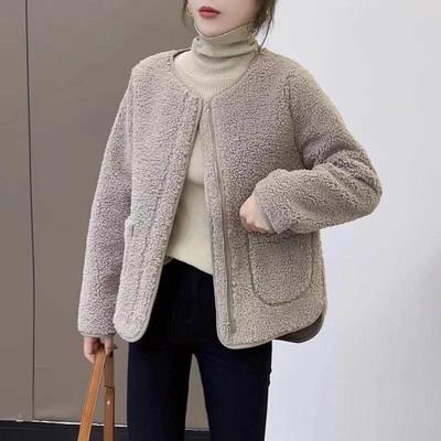 大码小香风羊羔毛外套女士加厚皮毛一体时尚洋气2025秋冬新款爆款