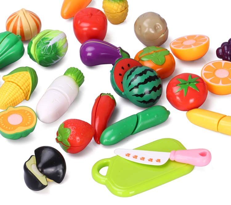切水果玩具儿童水果蔬菜切切乐 切切看过家家厨房玩具男女孩玩具