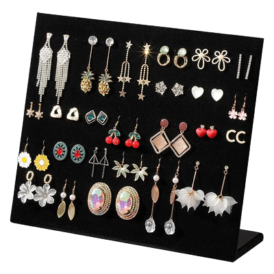 绒布耳钉展示架耳环收纳架首饰架