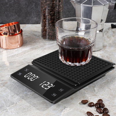 English coffee electronic scale, luxury timing scale, 3KG