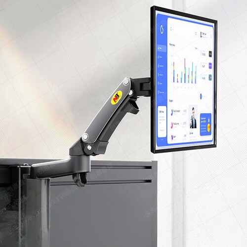 Wall mounted folding display dual screen robotic arm电脑支架