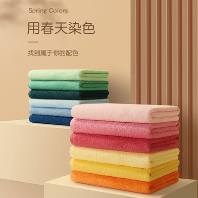 Absorbent bath towel set made of pure cotton and soft毛巾