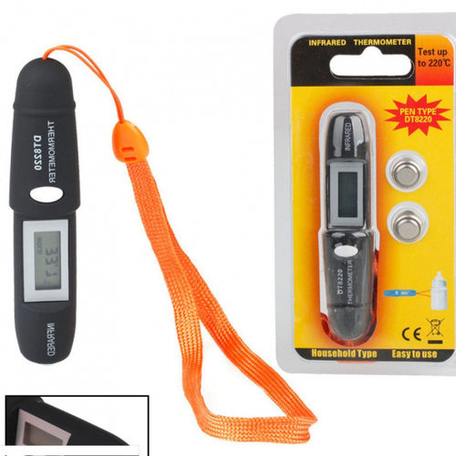 Handheld electronic thermometer with infrared thermometer