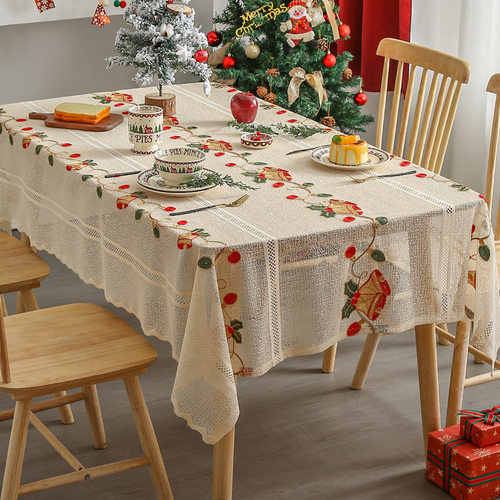 American Christmas tablecloth, high-end dining tablecloth