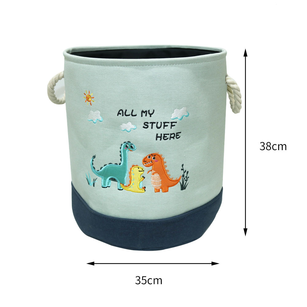 Ins Wind Cotton and Hemp Storage Basket Fabric Sorting Box