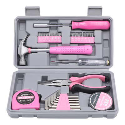 29 pieces of pink multifunctional maintenance tool set工具