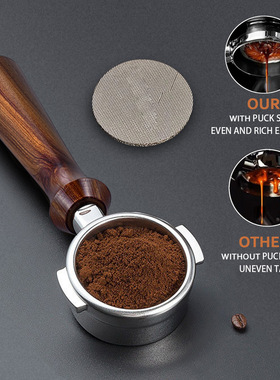 Coffee handle bottomless stainless steel Italian coffee mach
