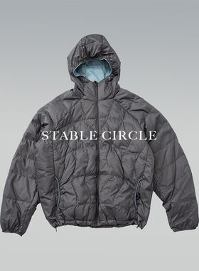 STABLE CIRCLE 25FW轻量化羽绒连帽外套90绒轻薄款可收纳羽绒服男