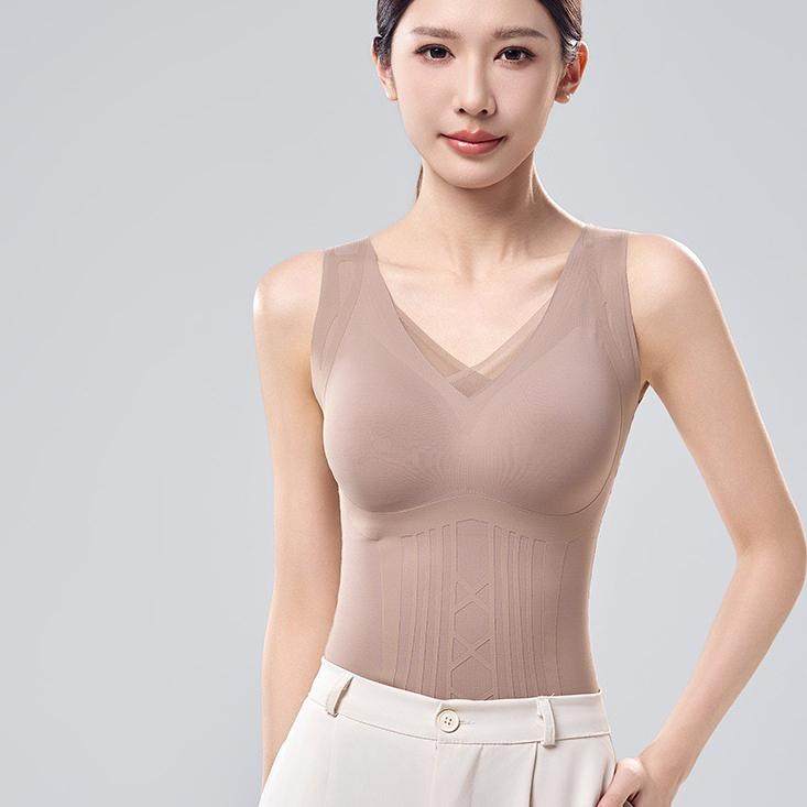 古妃9028秋冬雕花美体塑身磨毛保暖背心乳胶杯收腹内衣女内搭上衣,女士内衣/男士内衣/家居服,保暖背心,淘宝优惠券,粉丝福利购,淘宝优惠卷