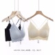 52709古妃新款 无痕麦穗乳胶垫美背性感露背交叉肩带内衣聚拢女