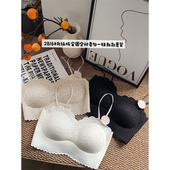 新品 蕾丝无痕女抹胸背心文胸细肩带蕾丝防走光带胸垫内衣美背吊带