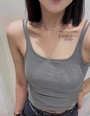 妃子纪8899秋冬薄绒美背保暖吊带