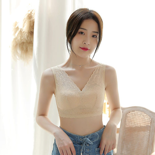 防走光睡眠文胸收副乳妈妈内衣