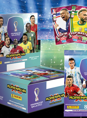 正版panini帕尼尼足球球星卡2022卡塔尔世界杯卡片梅西c罗姆巴佩