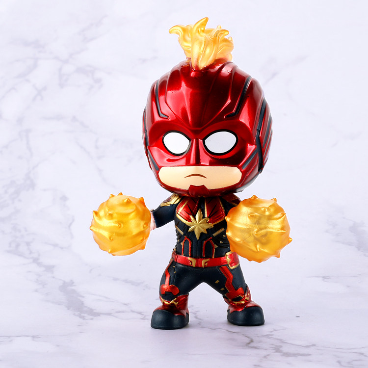 惊奇队长手办模型q版公仔 桌面摆件 复联周边 儿童玩具男孩女孩