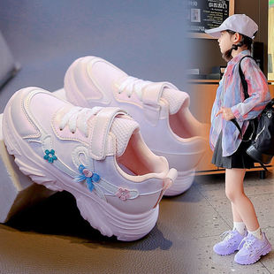 女孩公主风运动鞋 女童老爹鞋 软底跑步鞋 儿童老爹鞋 2025秋冬新款