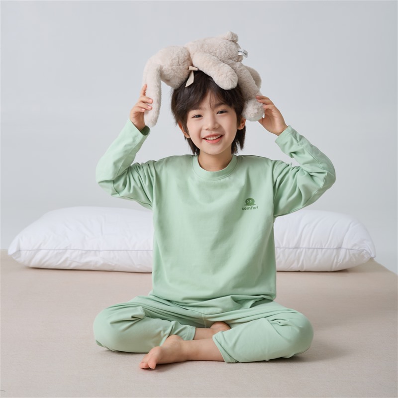 春秋新款儿童纯棉家居服套装