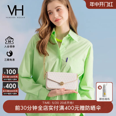 VH老花设计山茶花信封包斜挎包