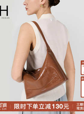VH女包冉冉hobo包松弛高级感通勤手提包油蜡牛皮秋冬斜挎单肩包包