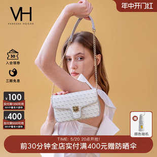 单肩包休闲斜挎包 VH女包太阳神系列光羽小包新款 复古链条包包个性