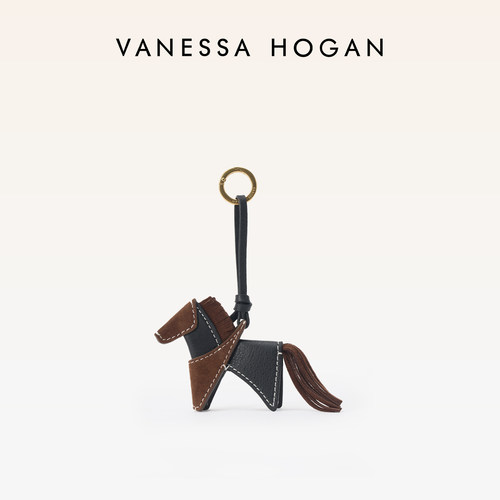 VANESSA HOGAN/VH追风小马挂饰高级感植鞣牛皮拼接羊皮女包包挂件