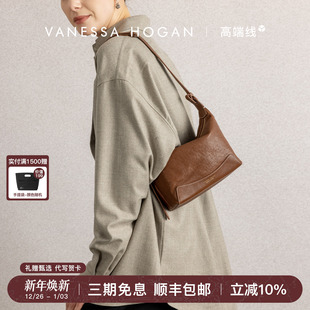 VH女包欣冉hobo包小号休闲头层植鞣牛皮轻便简约日常腋下单肩包包