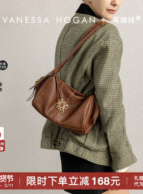 【新年礼物】VH女包安禾波士顿小号头层植鞣牛皮通勤斜挎单肩包包