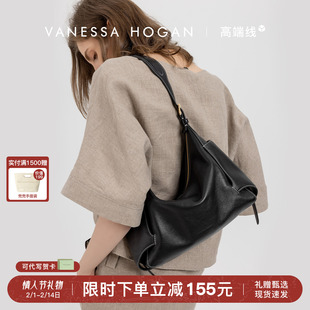 VH女包行漫hobo包中号头层牛皮大容量斜挎包轻奢小众休闲单肩包包