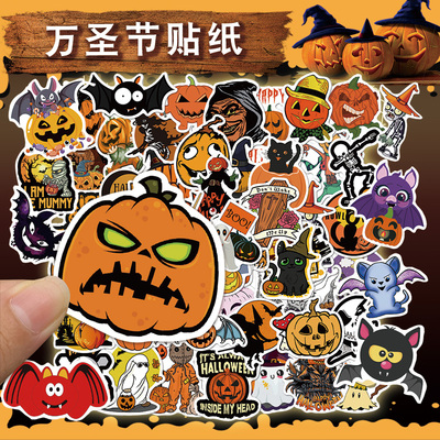 万圣节贴纸套装100张脸部贴纸
