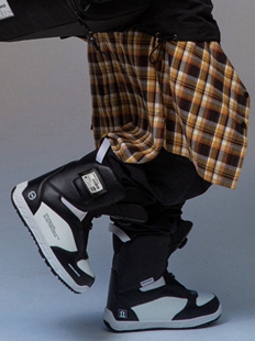 ME单板滑雪鞋 快穿钢丝扣尼龙绳抽绳保暖耐磨防水户外平花公园滑行