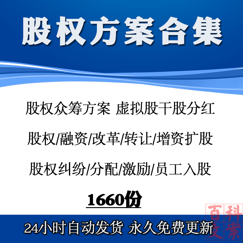 公司企业股权分配激励代持分配改革合伙制方案合同协议模板大全
