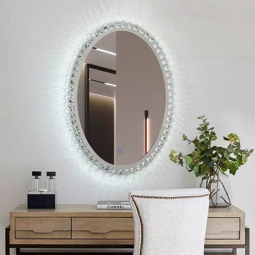 轻奢水晶灯浴室柜触控带灯智能镜