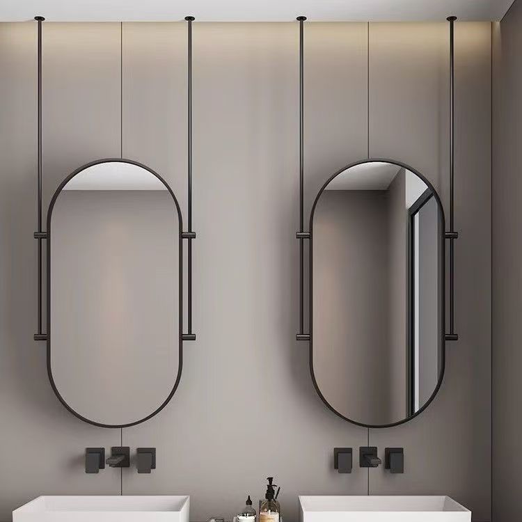 酒店民宿天花板悬空吊杆智能镜子