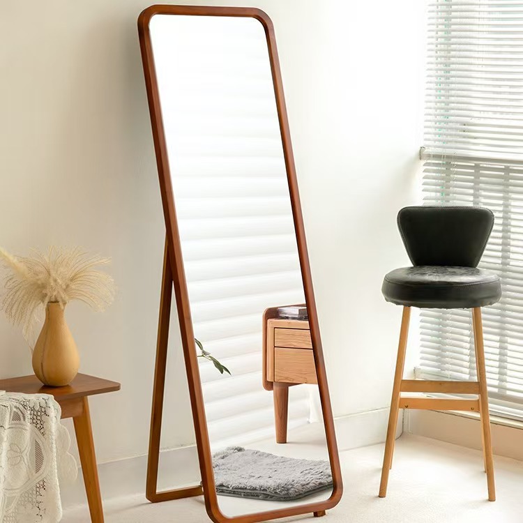 实木支架壁挂试衣镜穿衣镜落地镜