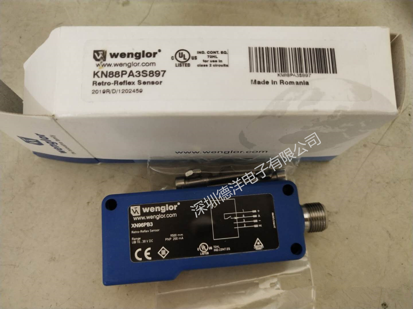 全新原装wenglor威格勒KN88PA3S897传感器正品