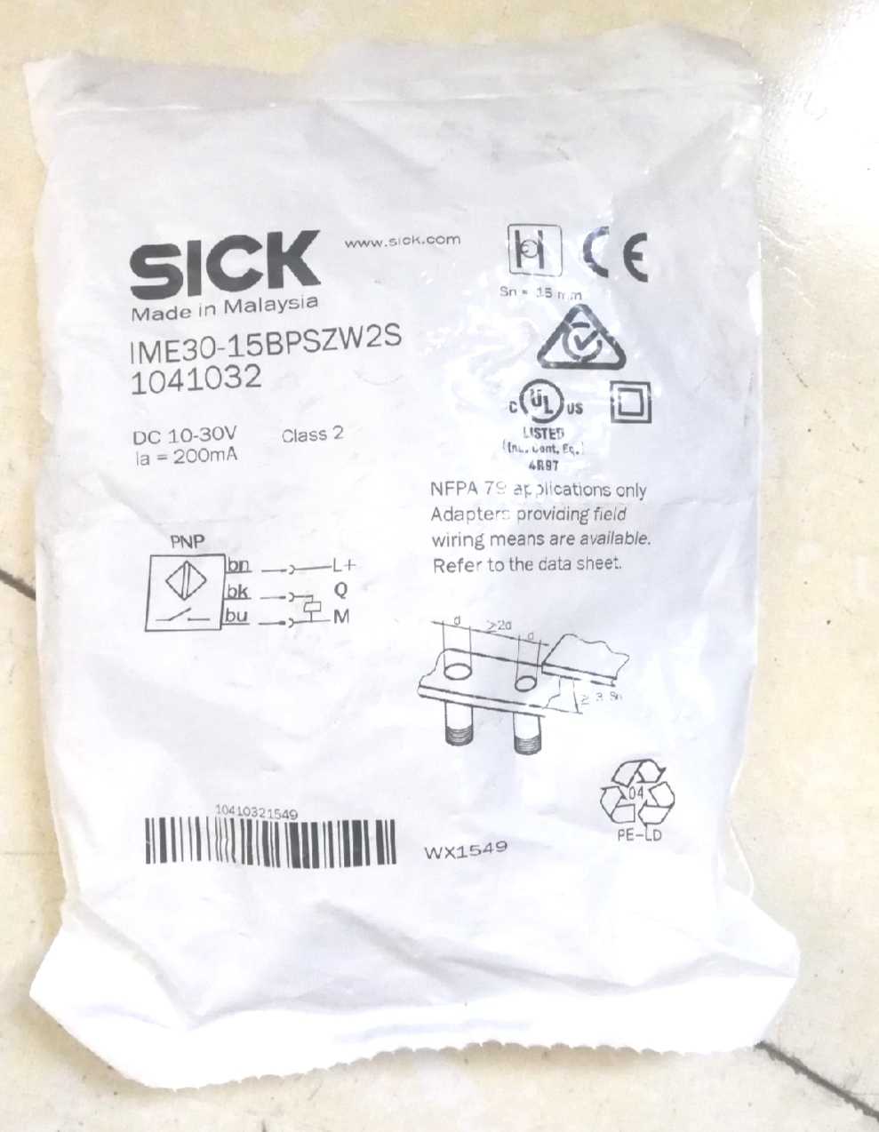 全新SICK接近开关 IME30-15BPSZW2S原装正品1041032现货