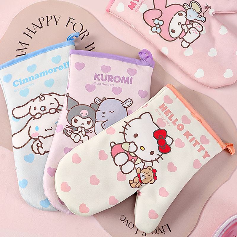 三丽鸥Hellokitty防烫加厚微波炉手套锅把手隔热烤箱烘焙专用,厨房/烹饪用具,微波炉手套,淘宝优惠券,粉丝福利购,淘宝优惠卷