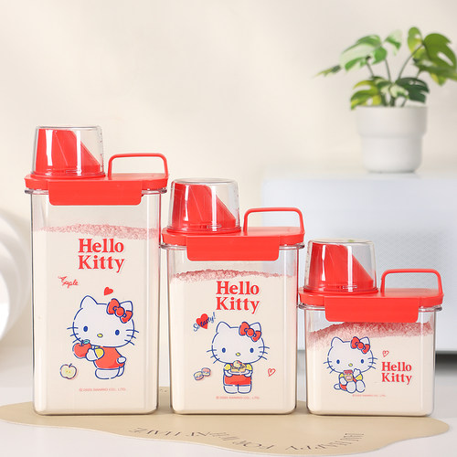 三丽鸥凯蒂猫密封防潮面粉储存桶