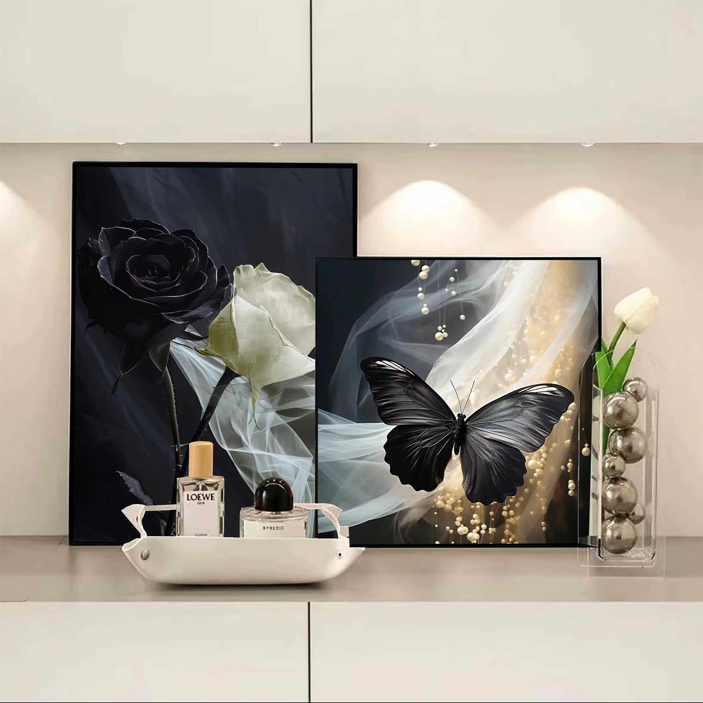 2024新款高级感沙发背景墙高档现代装饰画北欧轻奢简约客厅卧室,家居饰品,桌面摆台画,淘宝优惠券,粉丝福利购,淘宝优惠卷