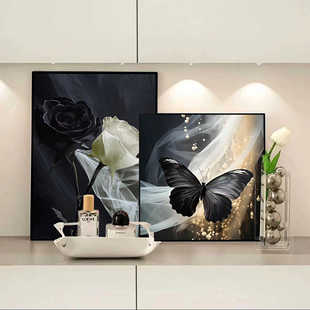 2024新款 饰画北欧轻奢简约客厅卧室 高级感沙发背景墙高档现代装