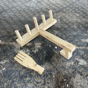 原木草鞋编织架手工编织红军草鞋模具传统草鞋diy工具儿童拓展技