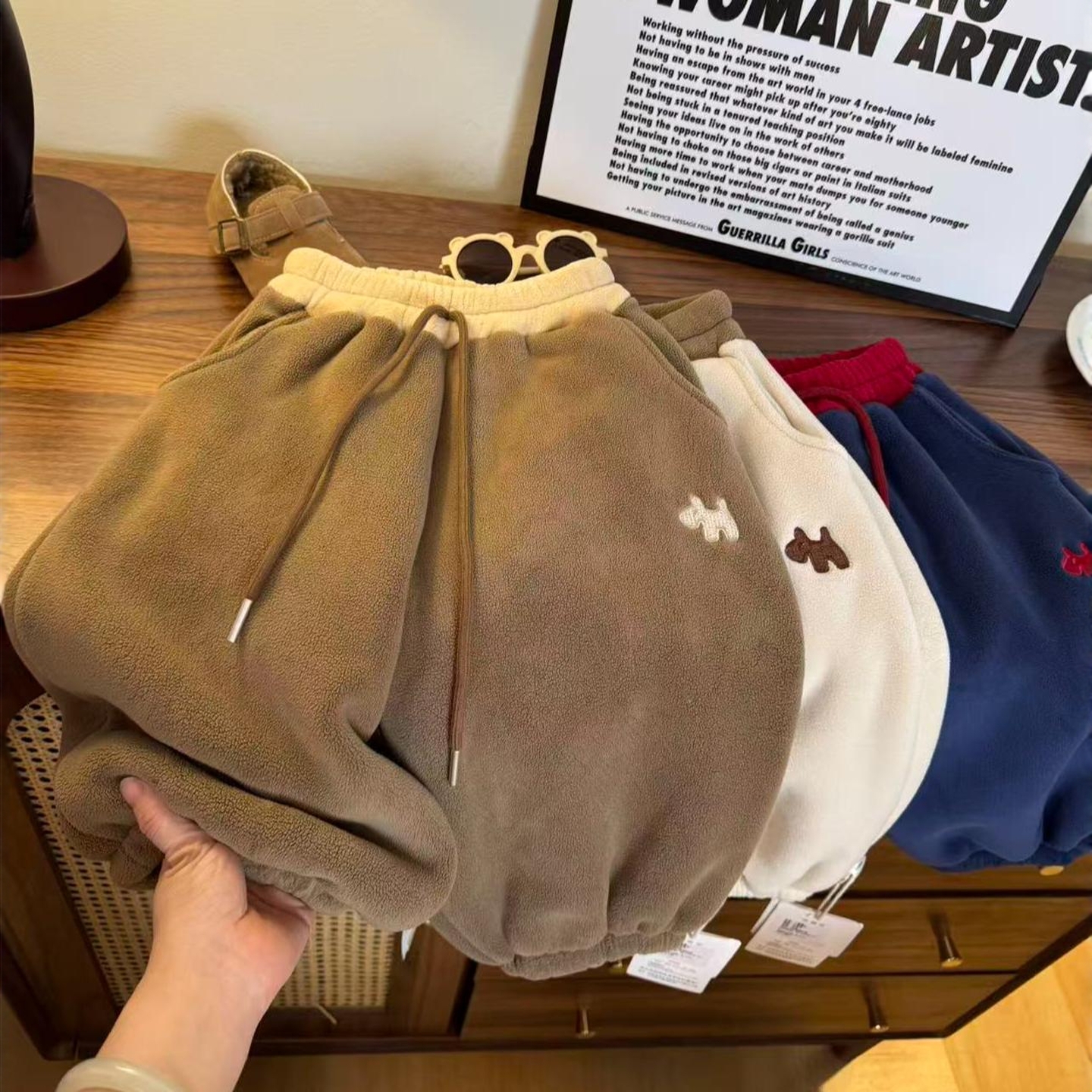 儿童裤子秋冬厚款韩版保暖休闲裤