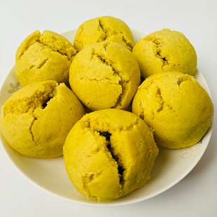 陕北黄馍馍 榆林特产手工制作粗粮馍馍 带馅黄馍馍