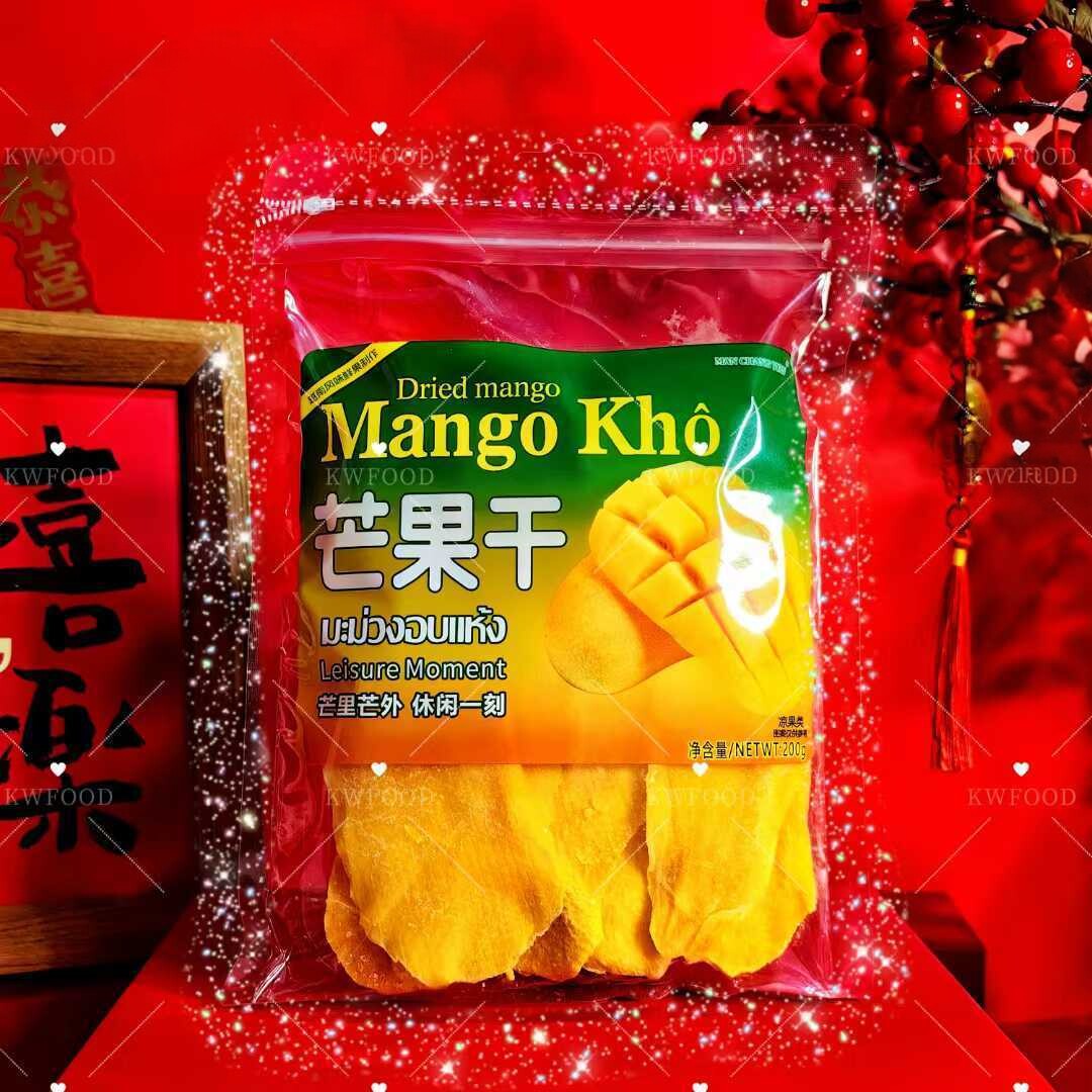 满昌园越南芒果干大片厚切鲜果制作蜜饯果干果脯特产休闲零食200g