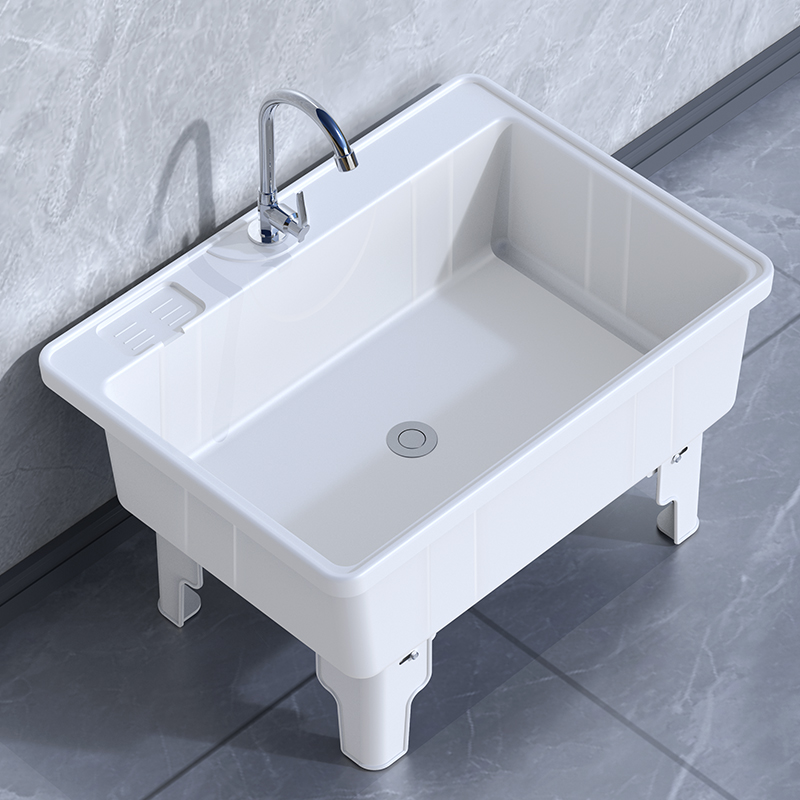 家用拖把池阳台高脚洗拖布地盆卫生间墩布拖布池移动水池水槽池子