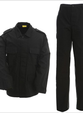 军迷户外运动作训服 黑色套服常规BDU版型 外贸中东物资男女套装