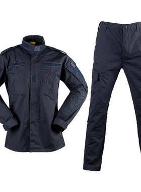 出口非洲野战FG迷彩色ACU男女春秋夏迷彩服套装藏青色公发蓝色